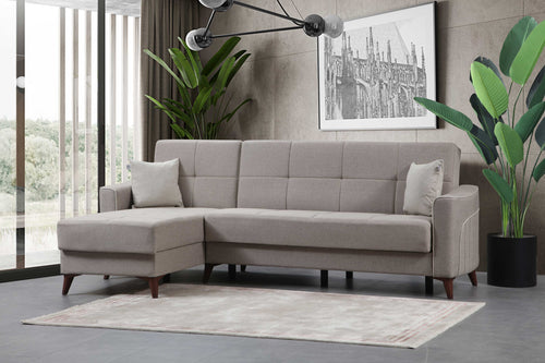 Colțar Extensibil 3+1 locuri cu șezlong VICO 285 x 160 cm, Opțiuni culoare 