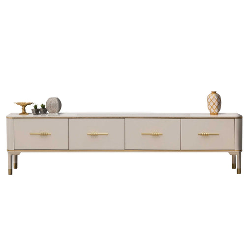 Comodă TV ECRU 4 sertare 210 cm - Maroom