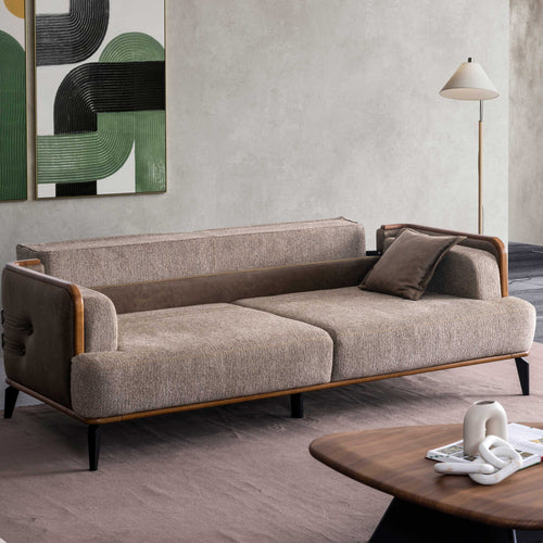 Canapea extensibilă ATHENA 3 locuri 228 cm - Maroom