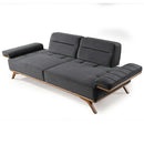 Canapea extensibilă 3 locuri AVIVA 235 cm, picioare:  lemn ,  textura Catifea    detalie extensibila