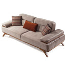 Canapea extensibilă 3 locuri AVIVA lemn picioare  textura Catifea,  din sus