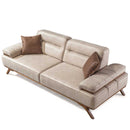 Canapea extensibilă 3 locuri AVIVA lemn picioare  textura Catifea    extensibila