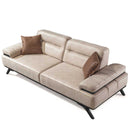 Canapea extensibilă 3 locuri AVIVA lemn picioare  textura Catifea    extensibila