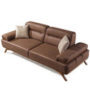 Canapea extensibilă 3 locuri AVIVA lemn picioare  textura Catifea    extensibila