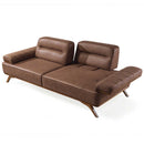 Canapea extensibilă 3 locuri AVIVA lemn picioare  textura Catifea    extensibila