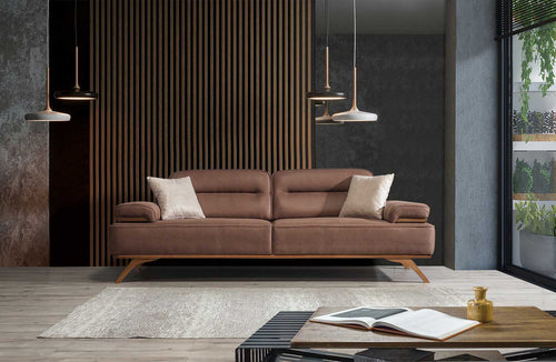 Canapea extensibilă 3 locuri AVIVA lemn picioare  textura Catifea    extensibila