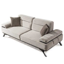 Canapea extensibilă 3 locuri AVIVA lemn picioare  textura Catifea    extensibila