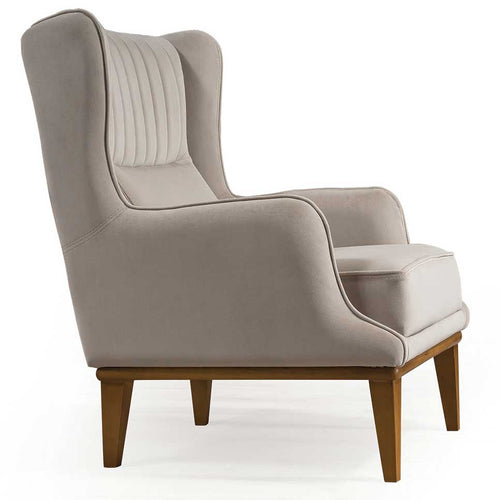 Fotoliu AVIVA fotoliu material Țesătură , picioarelor: Lemn, din lateral