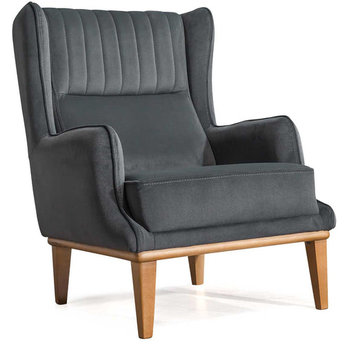 Fotoliu AVIVA 75 cm,  material Țesătură , picioarelor: Lemn