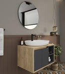 Dulap Baie suspendat cu chiuvetă ROSSY, MDF, Opțiuni Dimensiune