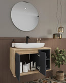 Dulap Baie suspendat cu chiuvetă ROSSY, MDF, Opțiuni Dimensiune