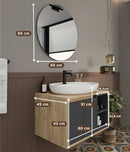 Dulap Baie suspendat cu chiuvetă ROSSY, MDF, Opțiuni Dimensiune