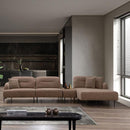 Modul 1 loc KAPPA, modul şezlong, Material : Țesătură, picioarelor:Metal, din fata setul