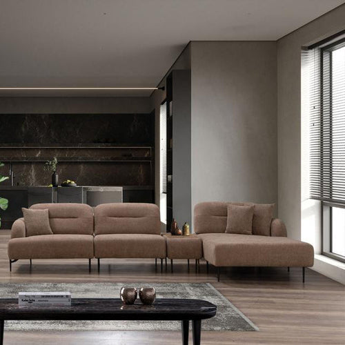 Modul 1 loc KAPPA, modul şezlong, Material : Țesătură, picioarelor:Metal, din fata setul