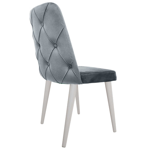 Scaun ASPEN, Picioare lemn alb, Opţiuni culoare