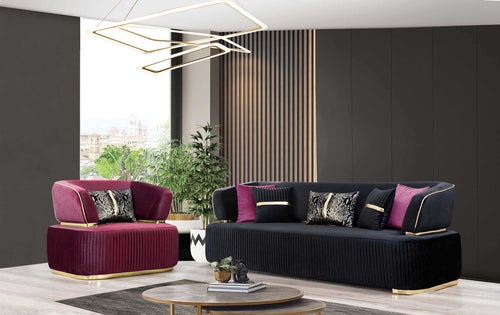 Fotoliu DORE, material:  țesătură , picioarelor;Metal , setul 1 canapea 1 fotoliu