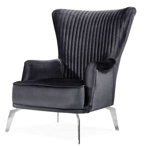 Fotoliu BUTTERFLY, material:Catifea,  picioarelor: Metal silver