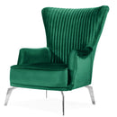 Fotoliu BUTTERFLY, material:Catifea,  picioarelor: Metal silver