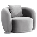 Fotoliu MUFFIN-MR, Opțiuni culoare, Material : Catifea  Picior&nbsp : Metal Argintiui -  gold - tesatura , Pernă Pentru Spate : Burete moale