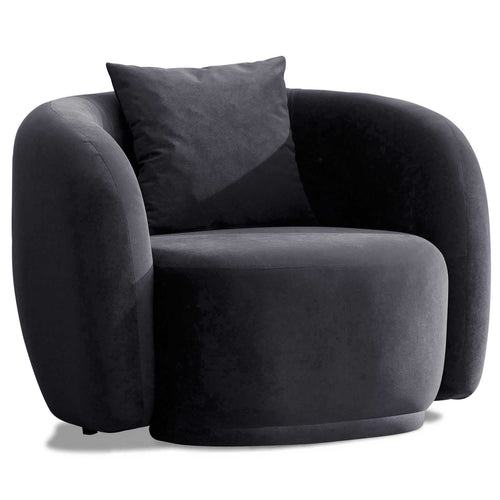 Fotoliu MUFFIN-MR, Opțiuni culoare, Material : Catifea  Picior&nbsp : Metal Argintiu, Pernă Pentru Spate : Burete moale