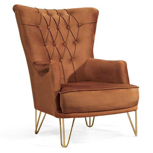 Fotoliu TOSCA , material:Catifea, picioarelor:Metal,