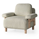 Fotoliu  LAVA  , Țesătură modernă și moale, picioarelor: Lemn  1   , din perspectiva