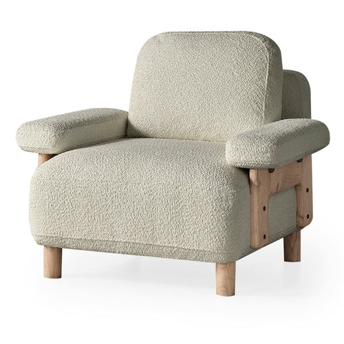 Fotoliu  LAVA  , Țesătură modernă și moale, picioarelor: Lemn  1   , din perspectiva