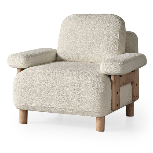 Fotoliu  LAVA  , Țesătură modernă și moale, picioarelor: Lemn  1   , din perspectiva