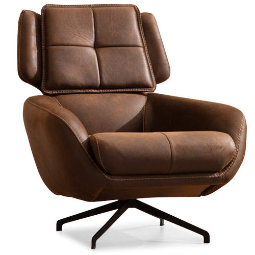 Fotoliu rotativ TESLA , senzația de piele natural, Picioarele: metal vopsit în câmp electrostatic ,