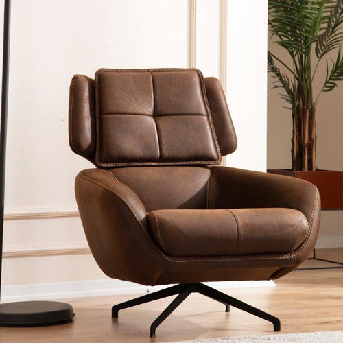 Fotoliu rotativ TESLA , senzația de piele natural, Picioarele: metal vopsit în câmp electrostatic ,