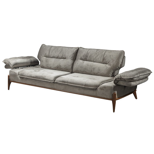 Canapea extensibilă GALAXY , Tip material:&nbsp;Catifea exclusivă, Tipul picioarelor: Lemn , extensibila detalie