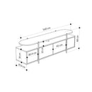 Comodă TV HARLEY 4 uși 160 cm, Opțiuni culoare - Maroom