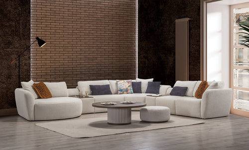 Colțar modulară RUBATO cu modul măsuța 375 x 325 cm, Opțiuni culoare