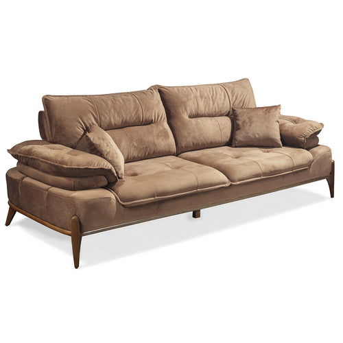 Canapea extensibilă GALAXY , Tip material:&nbsp;Catifea exclusivă, Tipul picioarelor: Lemn