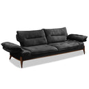 Canapea extensibilă GALAXY , Tip material:&nbsp;Catifea exclusivă, Tipul picioarelor: Lemn, extensibila detalie