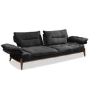 Canapea extensibilă GALAXY , Tip material:&nbsp;Catifea exclusivă, Tipul picioarelor: Lemn, extensibila detalie