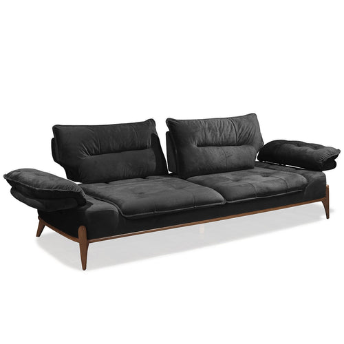 Canapea extensibilă GALAXY , Tip material:&nbsp;Catifea exclusivă, Tipul picioarelor: Lemn, extensibila detalie