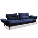 Canapea extensibilă GALAXY , Tip material:&nbsp;Catifea exclusivă, Tipul picioarelor: Lemn, detalie extensibila