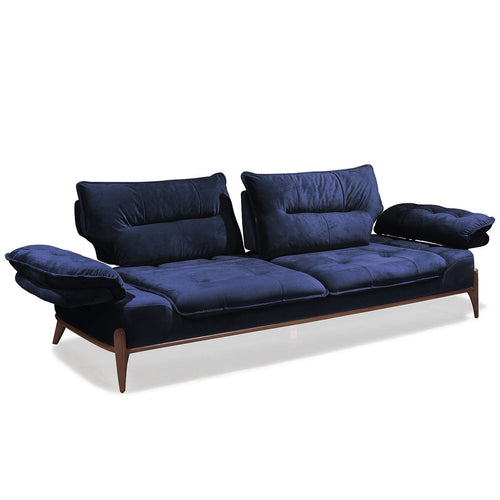 Canapea extensibilă GALAXY , Tip material:&nbsp;Catifea exclusivă, Tipul picioarelor: Lemn, detalie extensibila