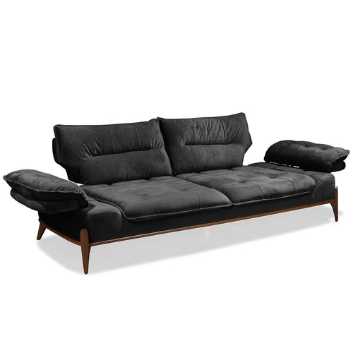 Canapea extensibilă GALAXY , Tip material:&nbsp;Catifea exclusivă, Tipul picioarelor: Lemn, extensibila detalie