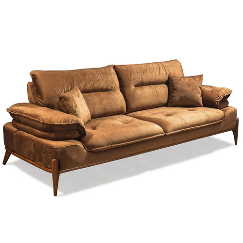 Canapea extensibilă GALAXY , Tip material:&nbsp;Catifea exclusivă, Tipul picioarelor: Lemn