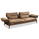 Canapea extensibilă GALAXY , Tip material:&nbsp;Catifea exclusivă, Tipul picioarelor: Lemn, extensibila detalie