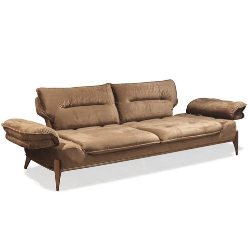 Canapea extensibilă GALAXY , Tip material:&nbsp;Catifea exclusivă, Tipul picioarelor: Lemn, extensibila detalie