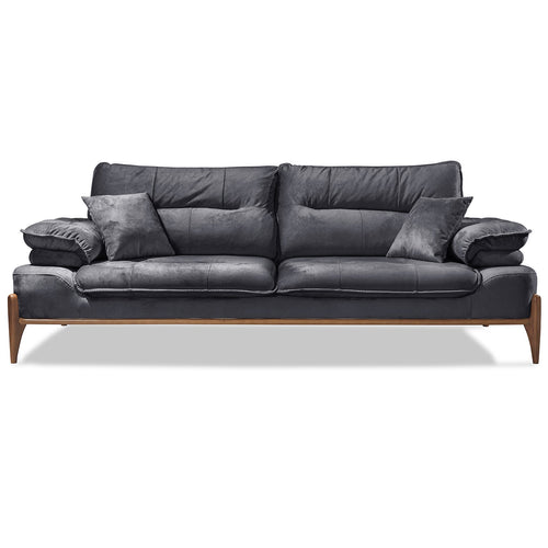 Canapea extensibilă GALAXY , Tip material:&nbsp;Catifea exclusivă, Tipul picioarelor: Lemn