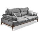 Canapea extensibilă GALAXY , Tip material:&nbsp;Catifea exclusivă, Tipul picioarelor: Lemn , extensibila detalie