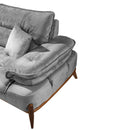 Canapea extensibilă GALAXY , Tip material:&nbsp;Catifea exclusivă, Tipul picioarelor: Lemn ,  detalie