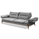 Canapea extensibilă GALAXY , Tip material:&nbsp;Catifea exclusivă, Tipul picioarelor: Lemn , extensibila detalie