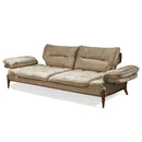 Canapea extensibilă GALAXY , Tip material:&nbsp;Catifea exclusivă, Tipul picioarelor: Lemn, extensibila detalie