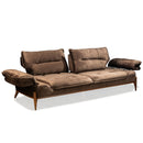 Canapea extensibilă GALAXY , Tip material:&nbsp;Catifea exclusivă, Tipul picioarelor: Lemn , extensibila detalie