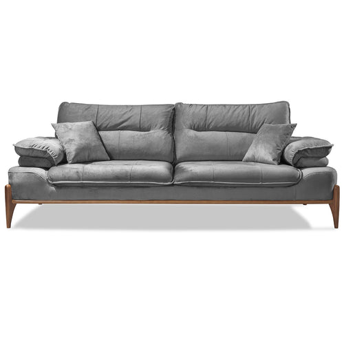 Canapea extensibilă GALAXY , Tip material:&nbsp;Catifea exclusivă, Tipul picioarelor: Lemn , extensibila detalie